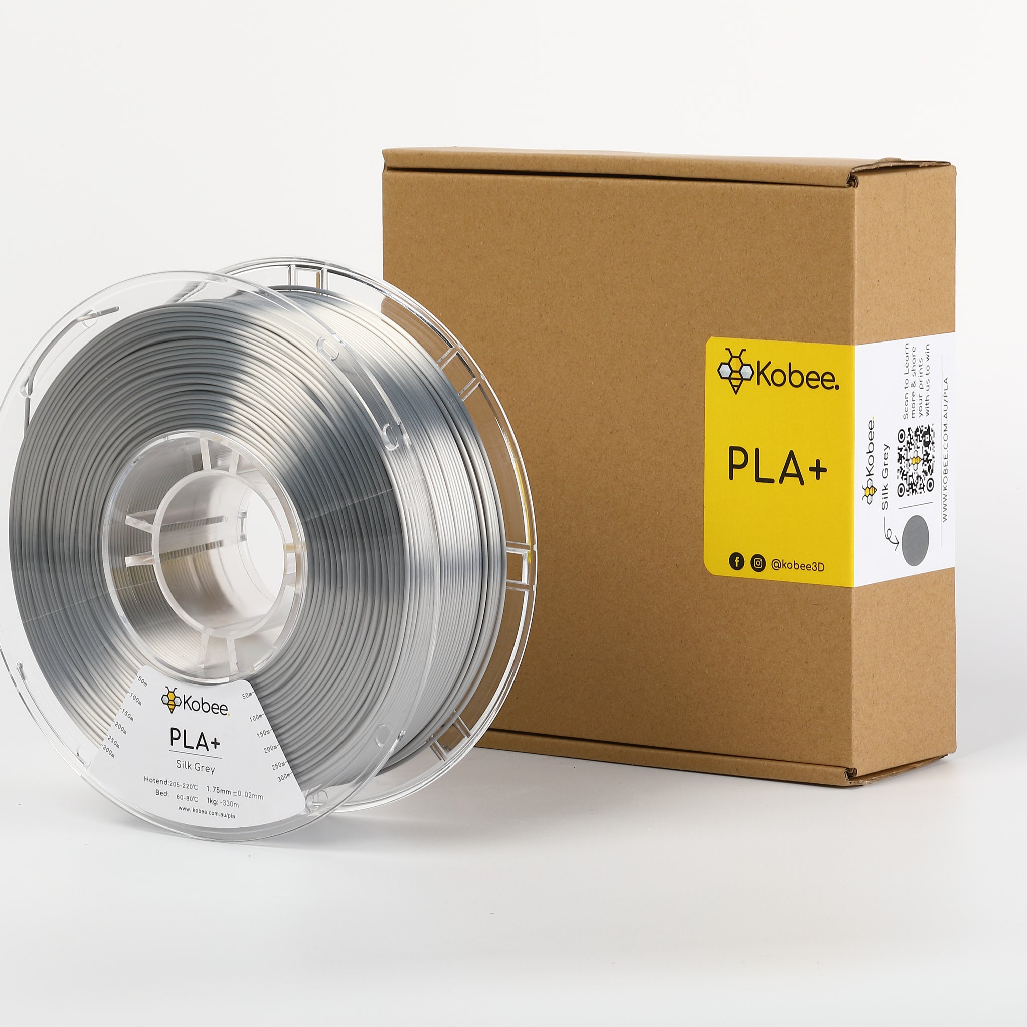 Silk PLA+ 3D Filament 1.75mm 1KG - Kobee - - - - Kobee