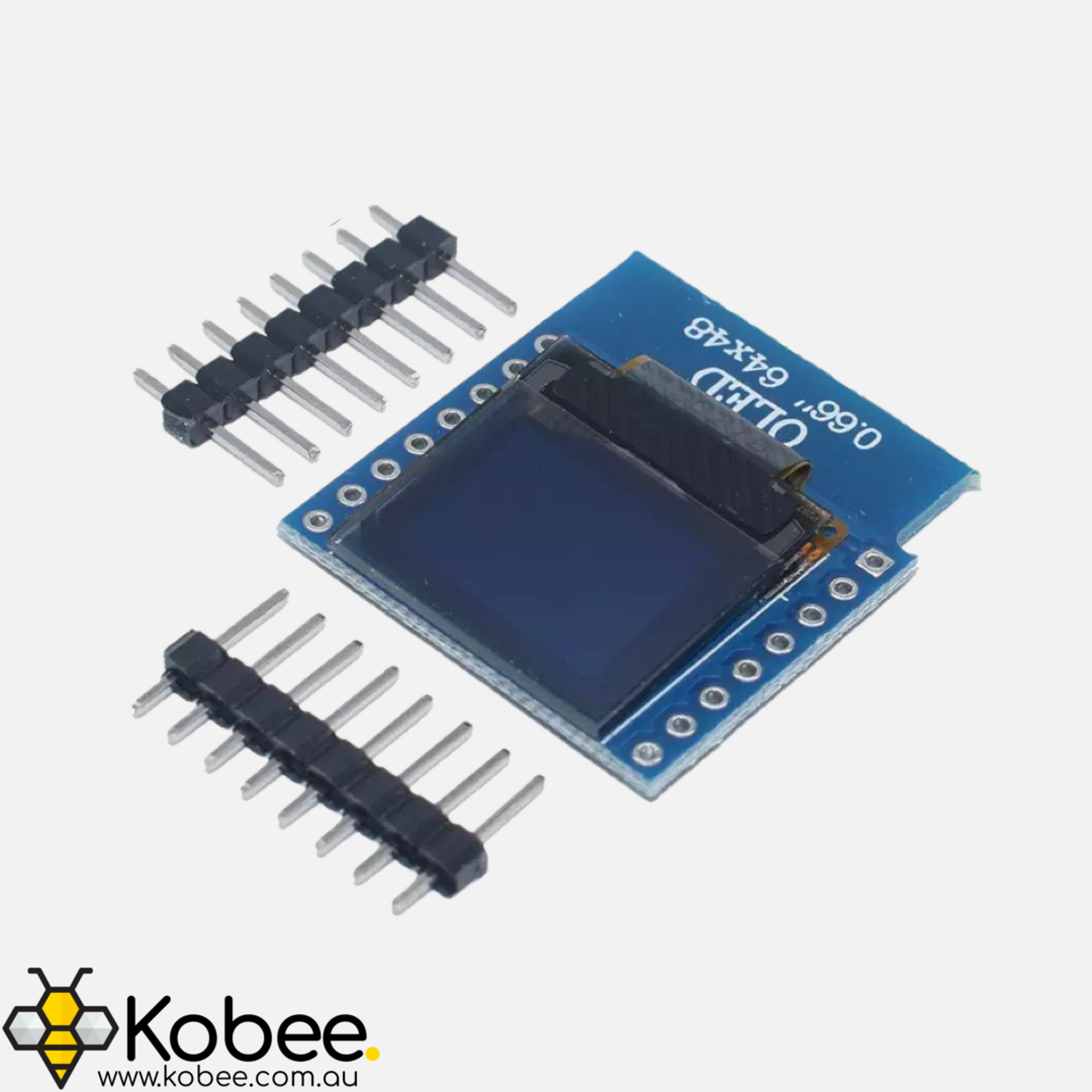 Monochrome 0.66 Inch I2C Wemos D1 Mini Display Shield - - - - Kobee