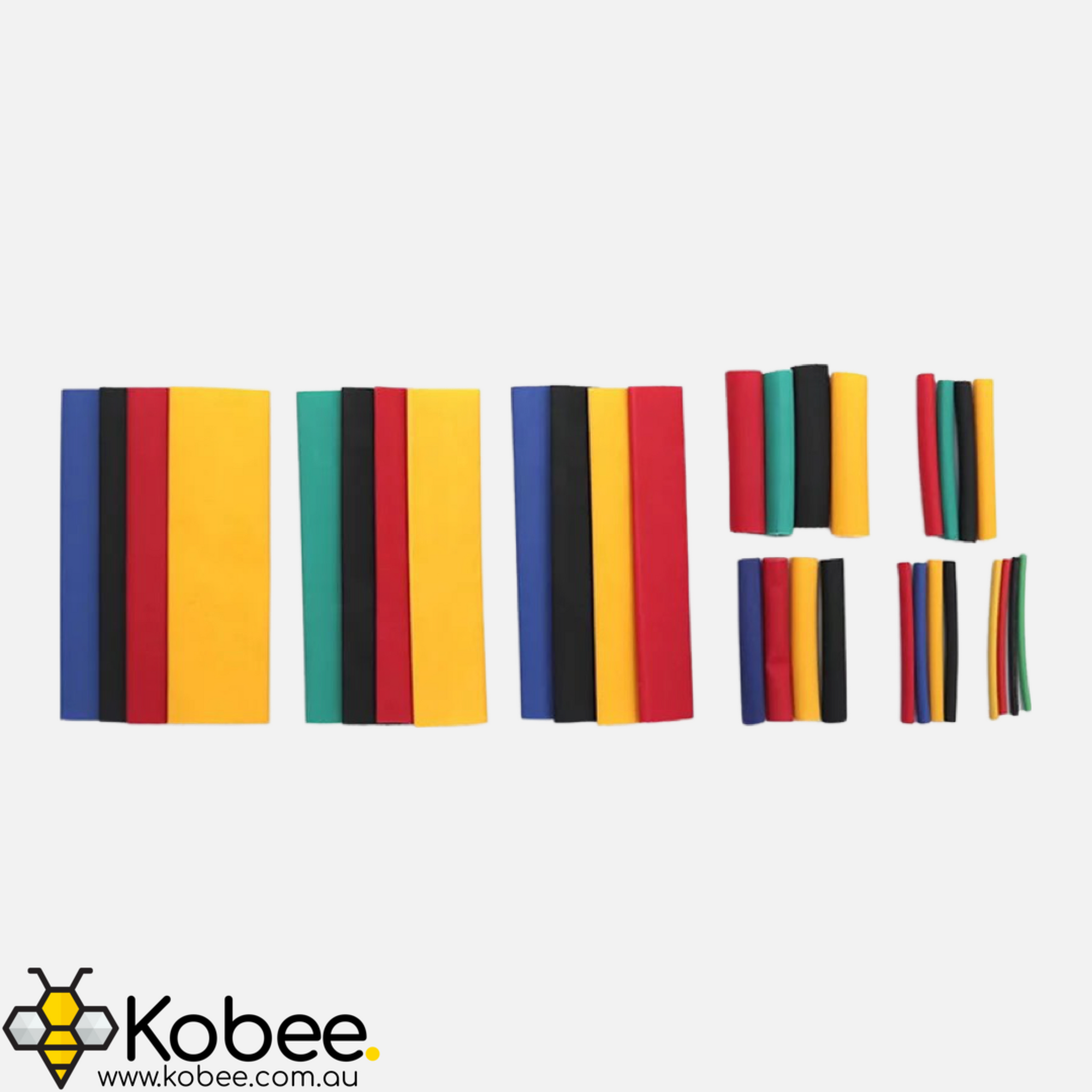 Pre-Cut Heat Shrink Tubing - Multiple Sizes - - - - Kobee