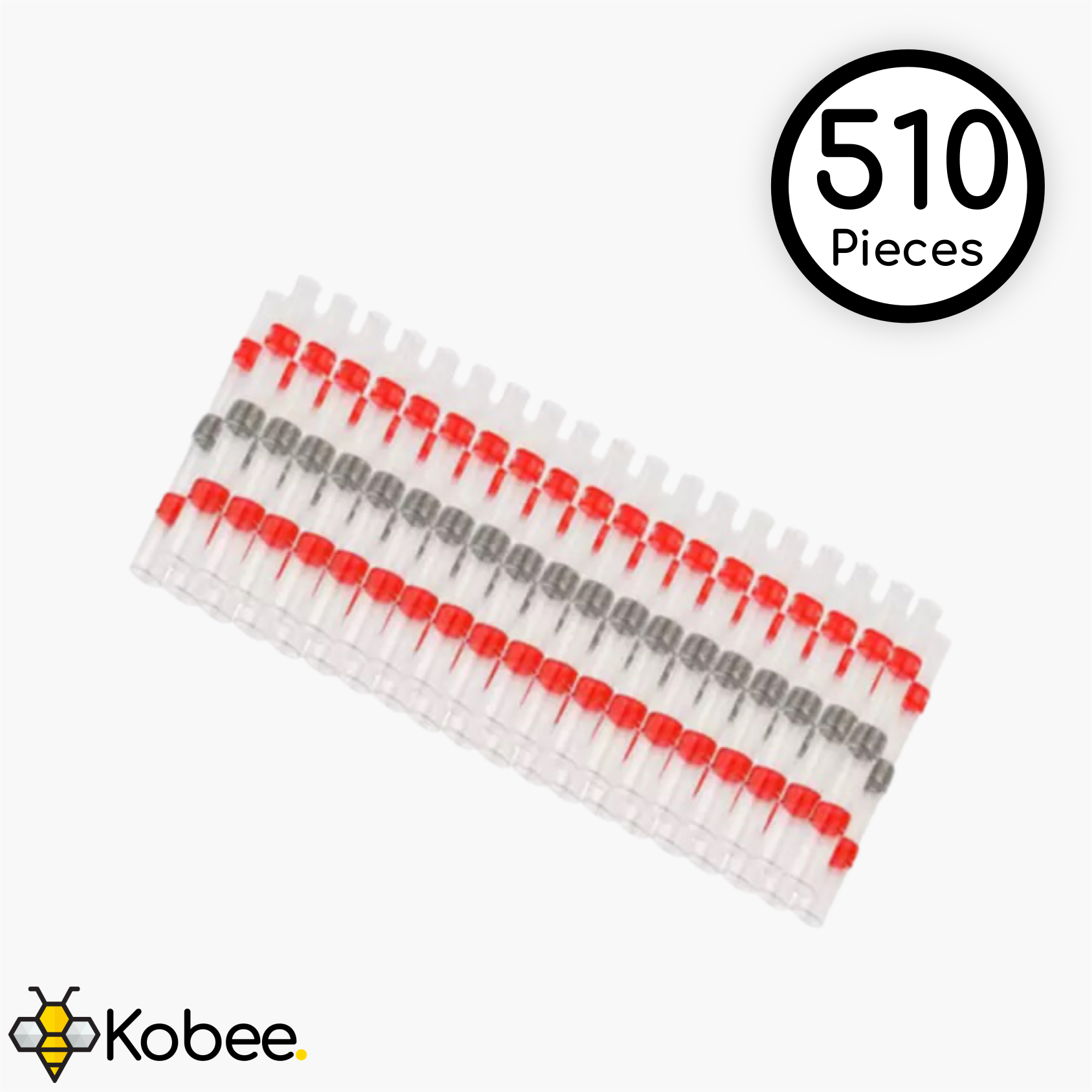 0.5-1.0mm Solder Sleeve Wire Splice Terminators - 510 Pieces - - - Kobee