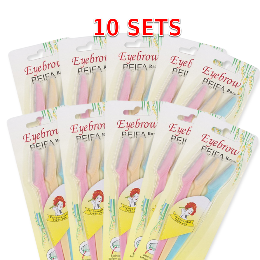 Eyebrow Razors - 10 Sets - - - Kobee