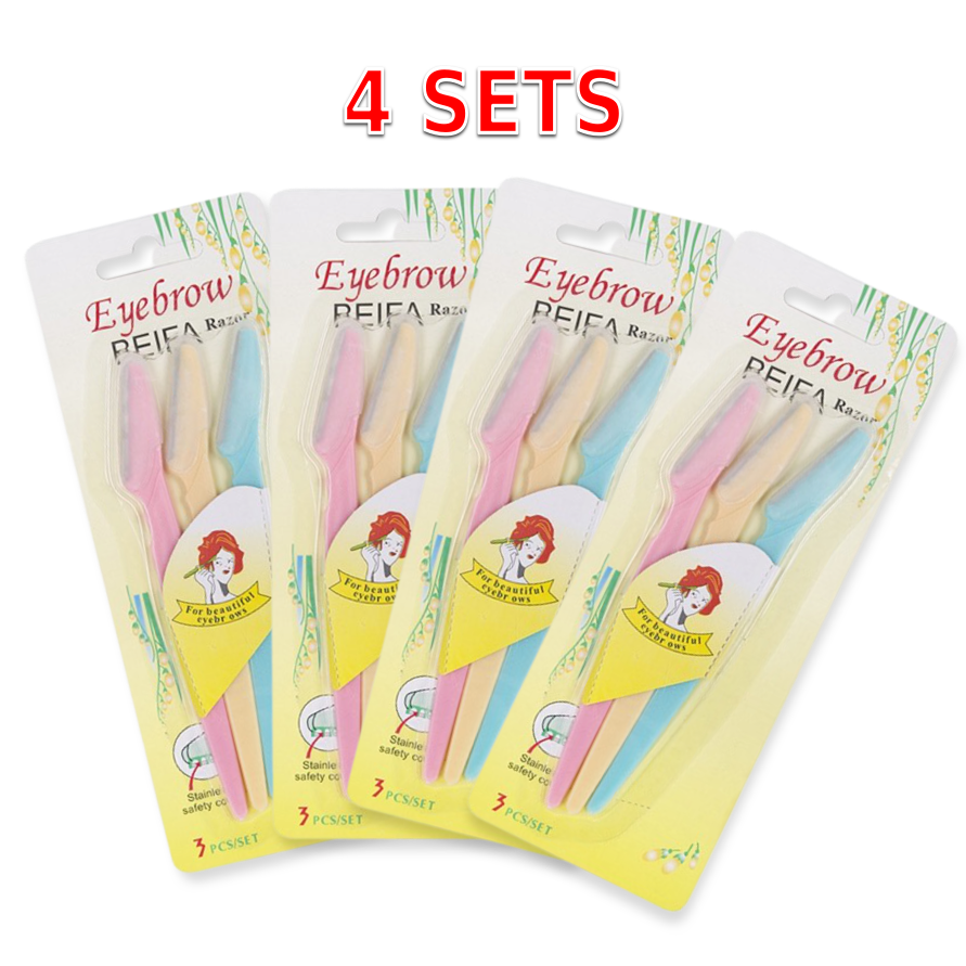 Eyebrow Razors - 4 Sets - - - Kobee