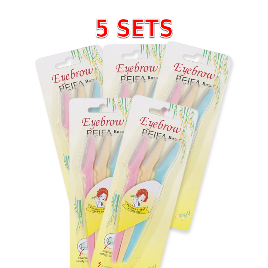 Eyebrow Razors - 5 Sets - - - Kobee