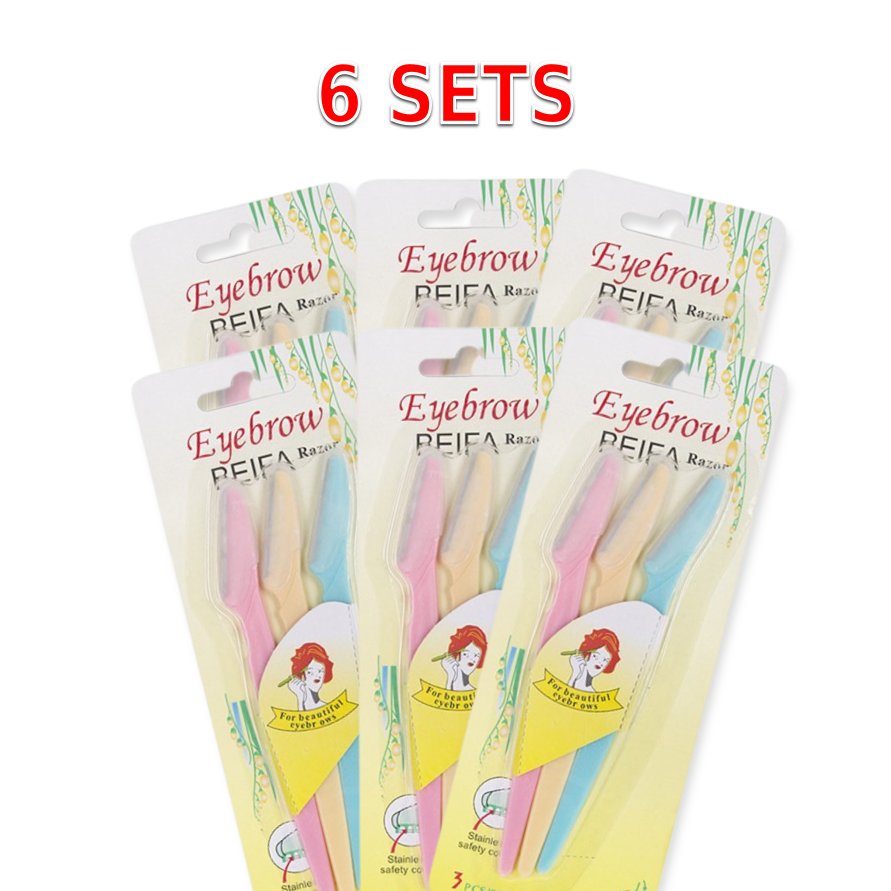Eyebrow Razors - 6 Sets - - - Kobee