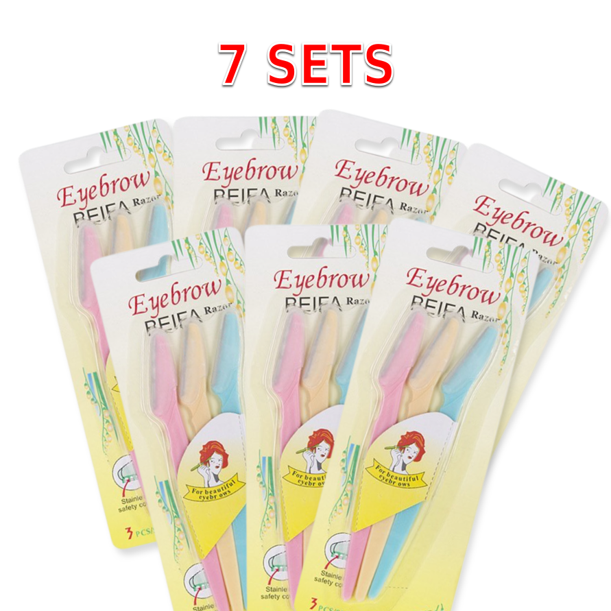 Eyebrow Razors - 7 Sets - - - Kobee