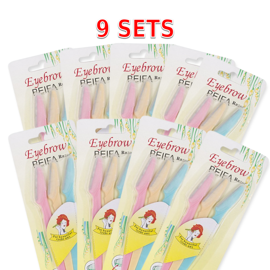 Eyebrow Razors - 9 Sets - - - Kobee
