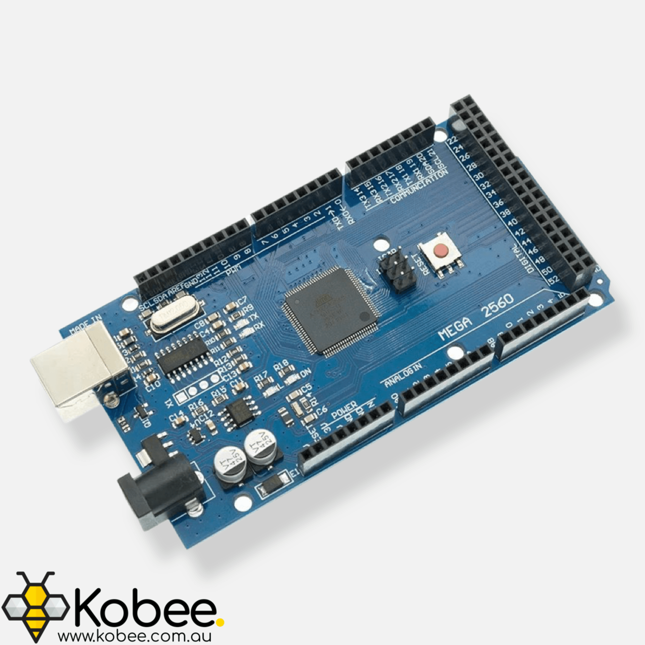 Arduino Mega 2560 ATmega2560 development board with USB connector and digital pin headers