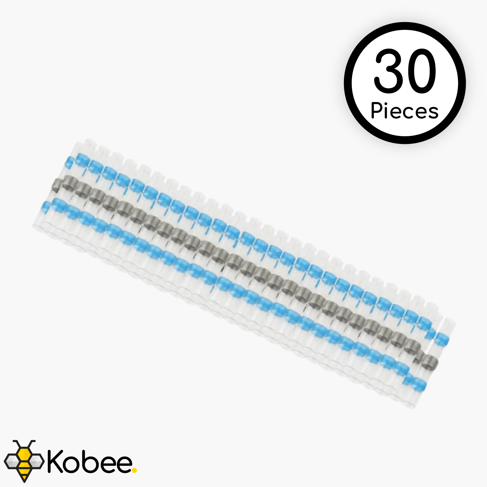 Blue solder sleeve connector pack for wire splices