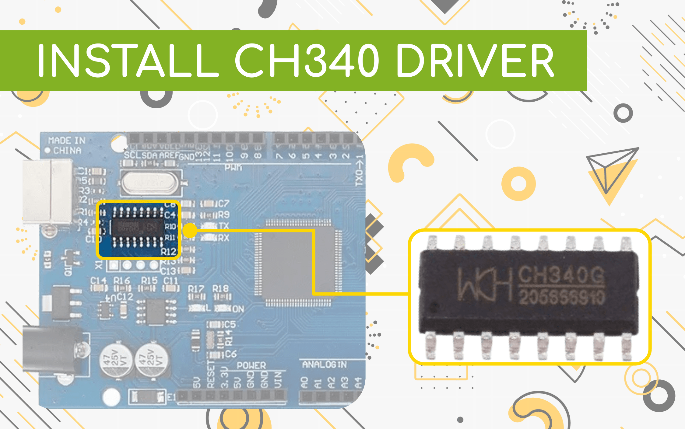 Install CH340 Drivers on Windows, macOS and Linux