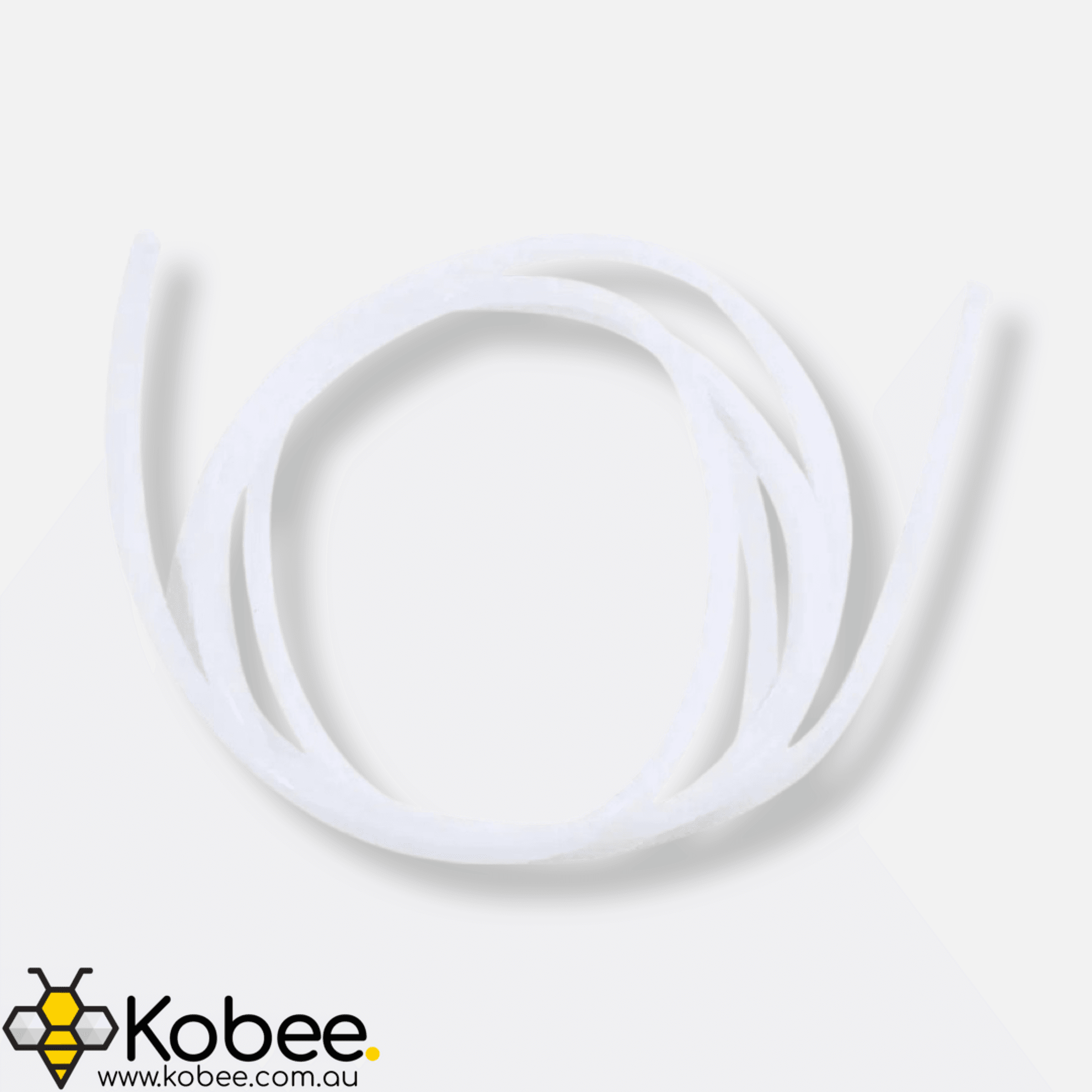 White PTFE Bowden tube for a Creality style 3D printer extruder and hot end