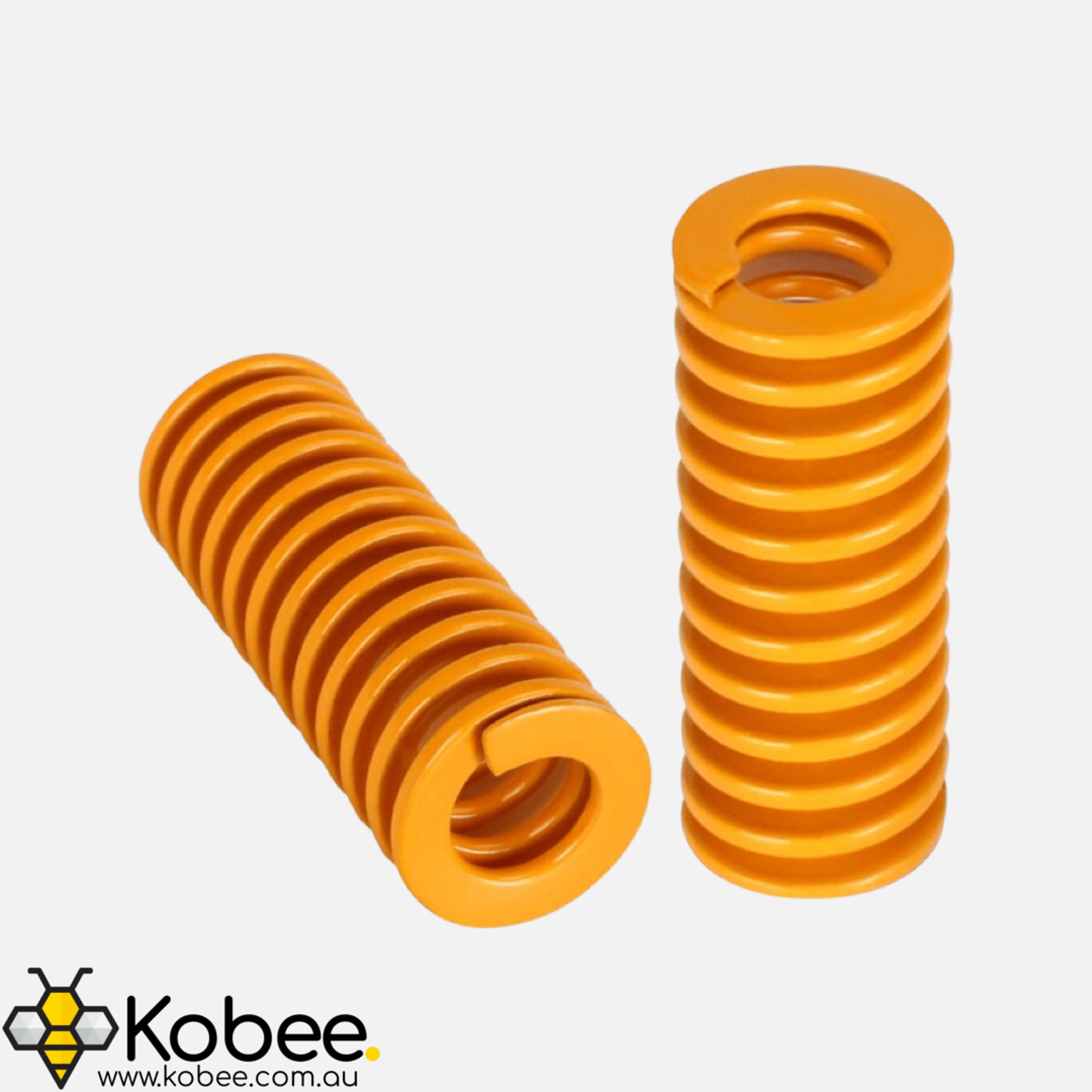 Yellow 25 mm replacement 3D printer bed springs for Creality and RepRap printers