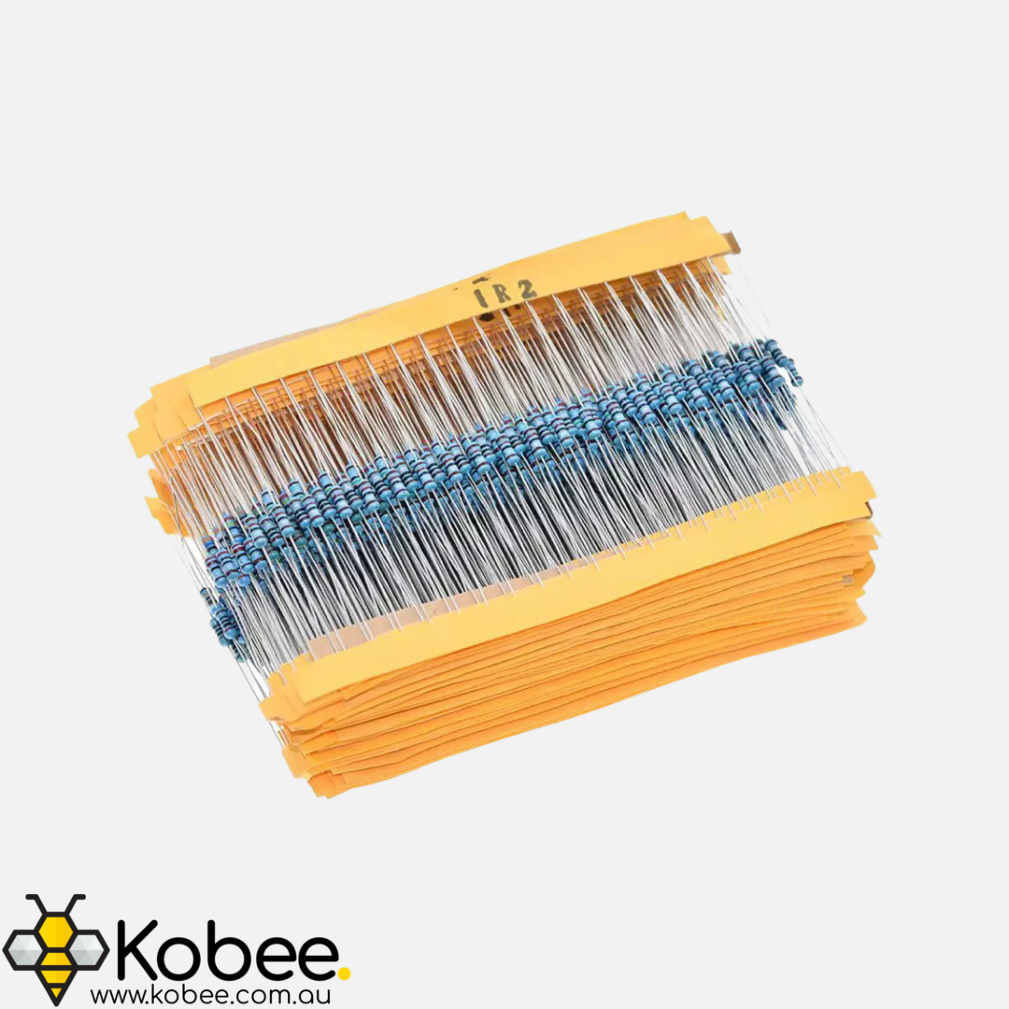 1280 Resistor Variety Pack - 64 Values - 1 Ohm to 10M Ohm 1% 1/4W — detail view