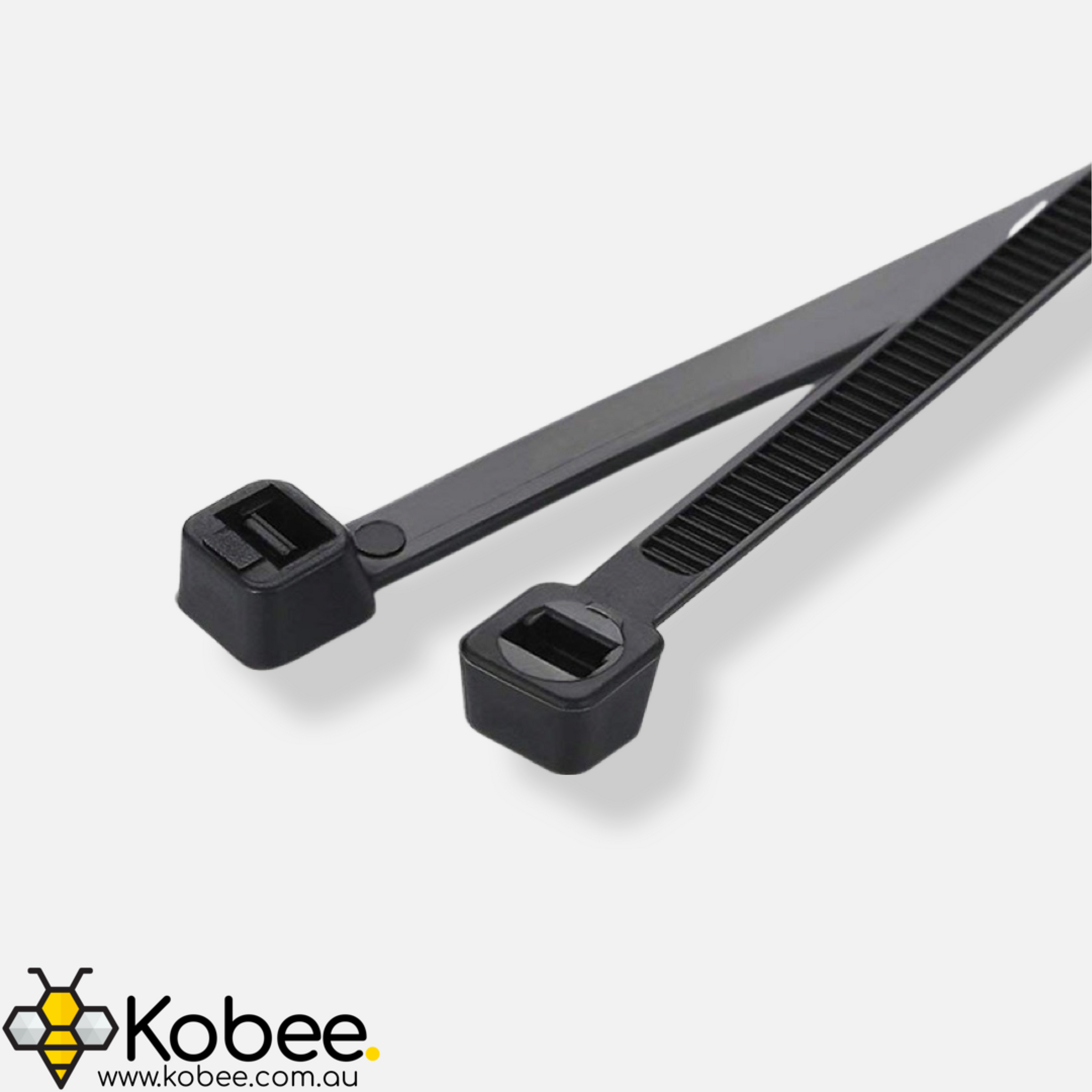 5 mm UV-Stabilised Nylon Cable Ties — 100 Pack — details and dimensions