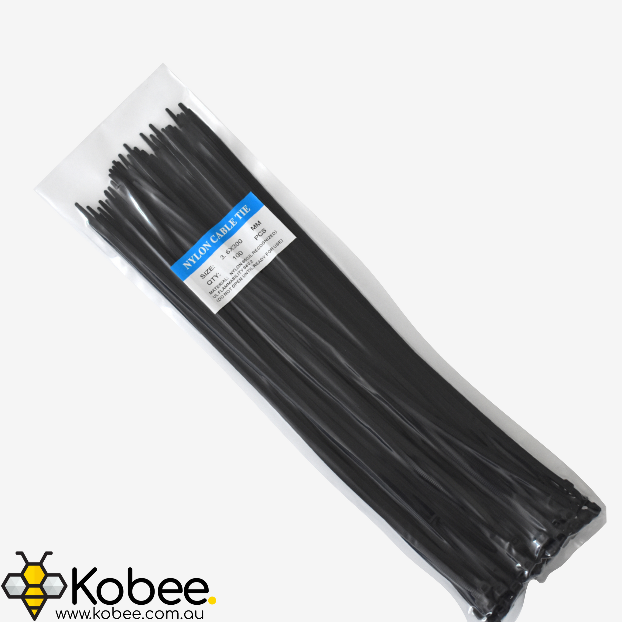 5 mm UV-Stabilised Nylon Cable Ties — 100 Pack — product view
