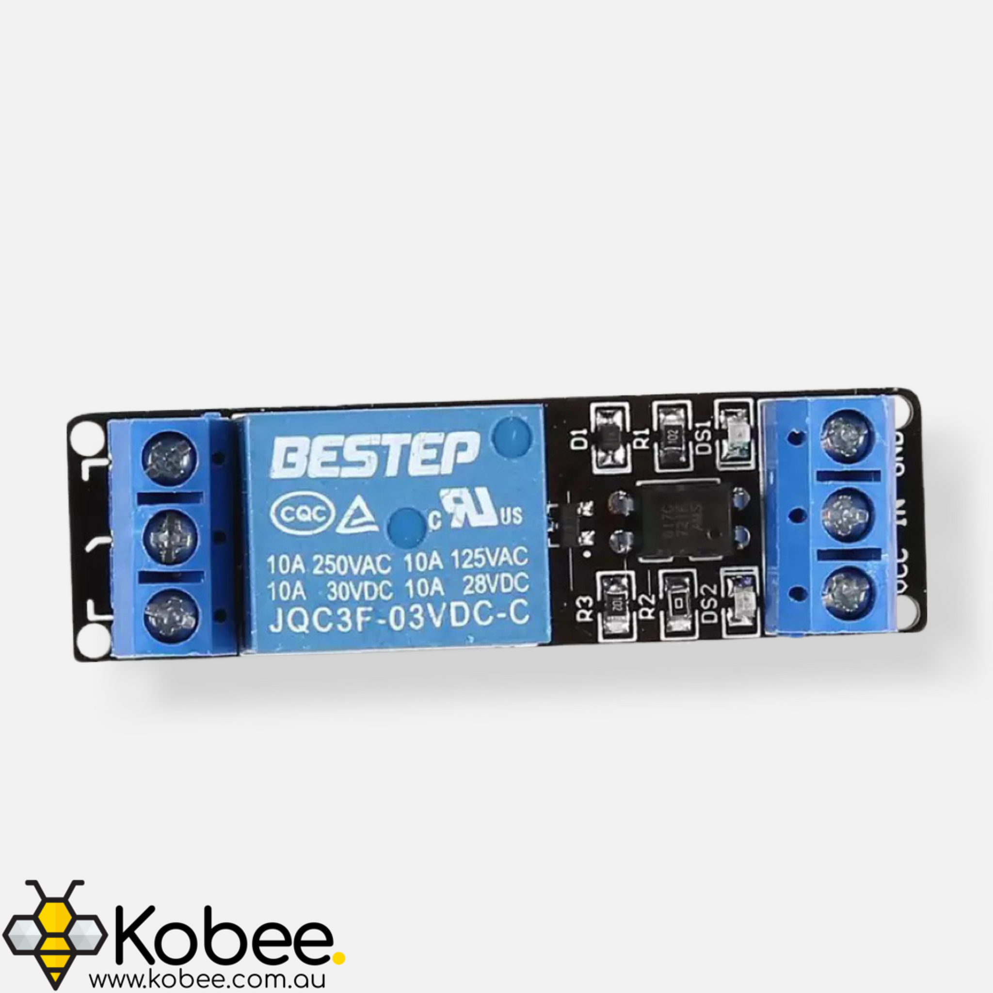 5V Single Channel Relay Module 10A — detail view