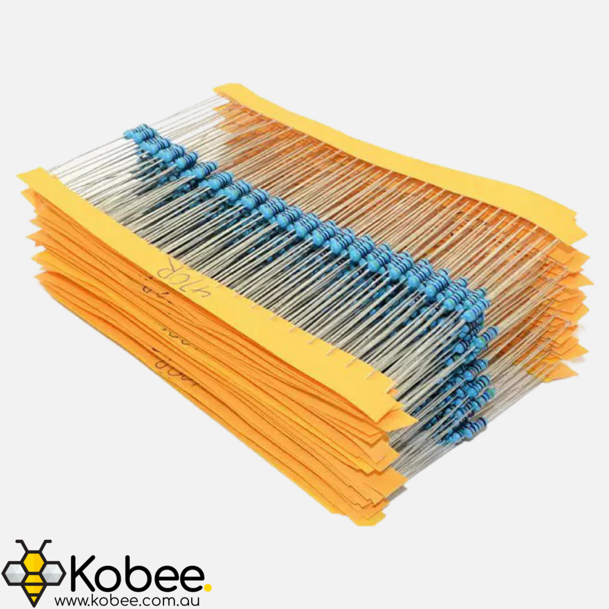 600 Resistor Variety Pack - 30 Values - 10 Ohm to 10M Ohm 1% 1/4W — detail view