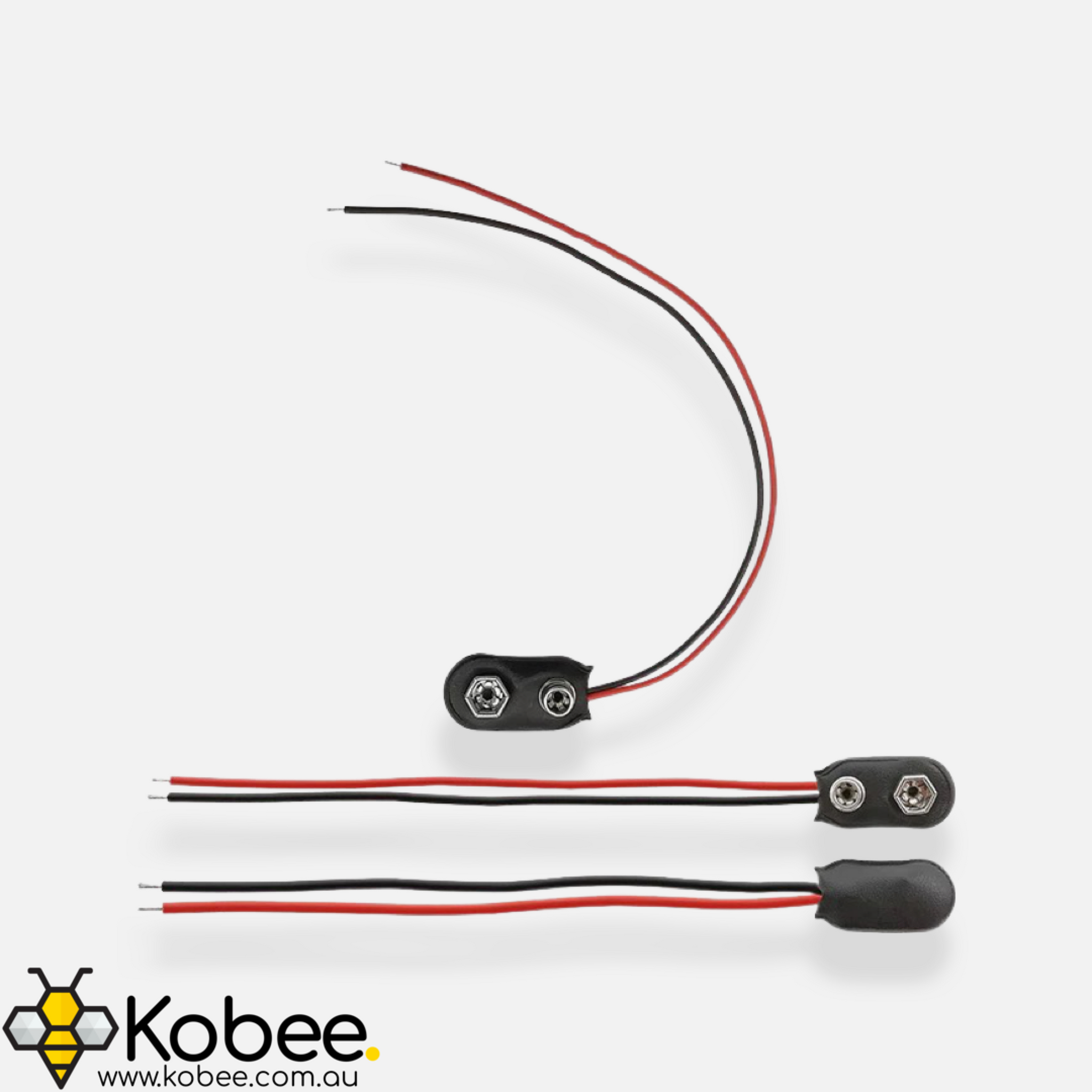 9V Battery Connector - Bare Wire — detail view