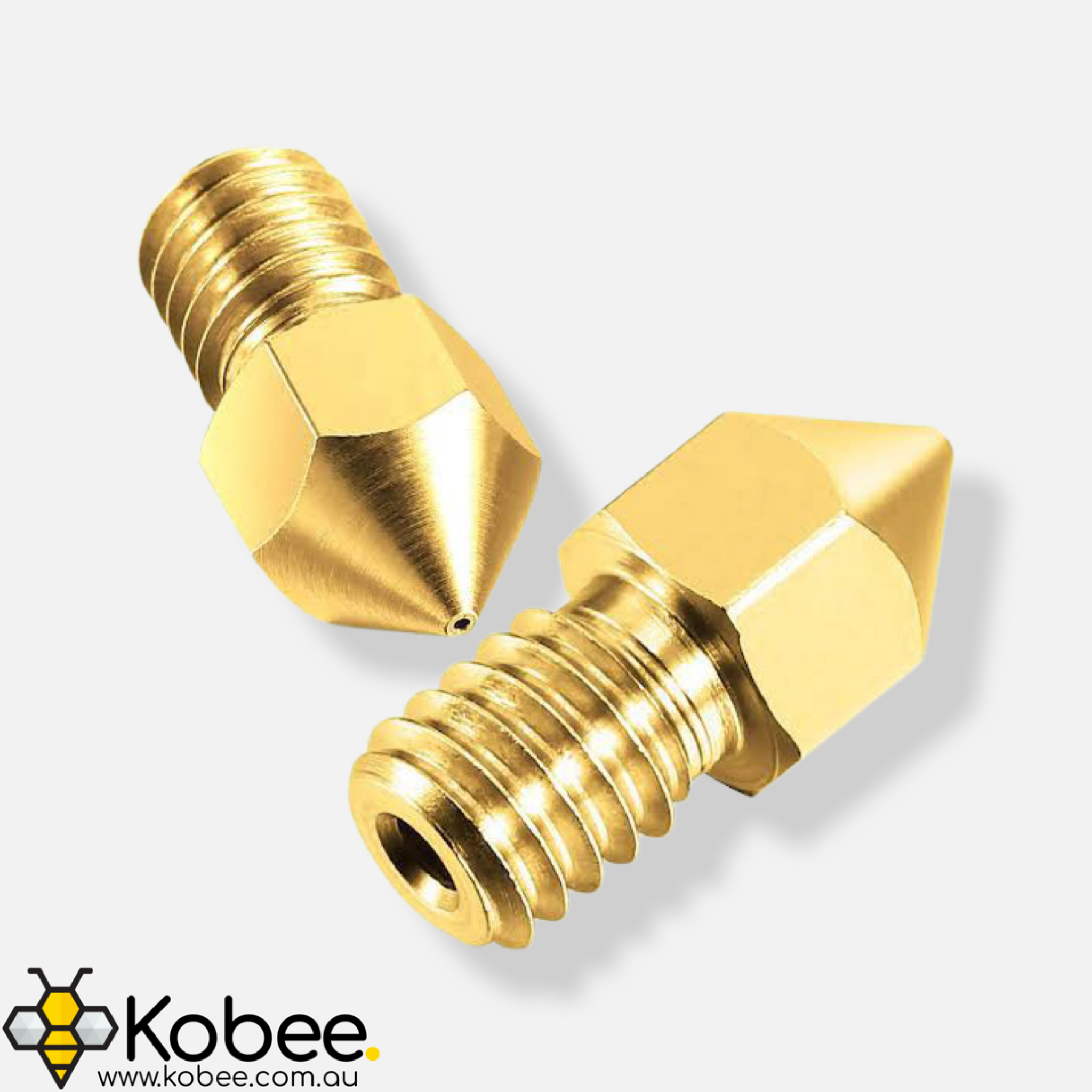 Ender 3 / MK8 3D Printer Brass Nozzle 16 Piece Set — details and dimensions