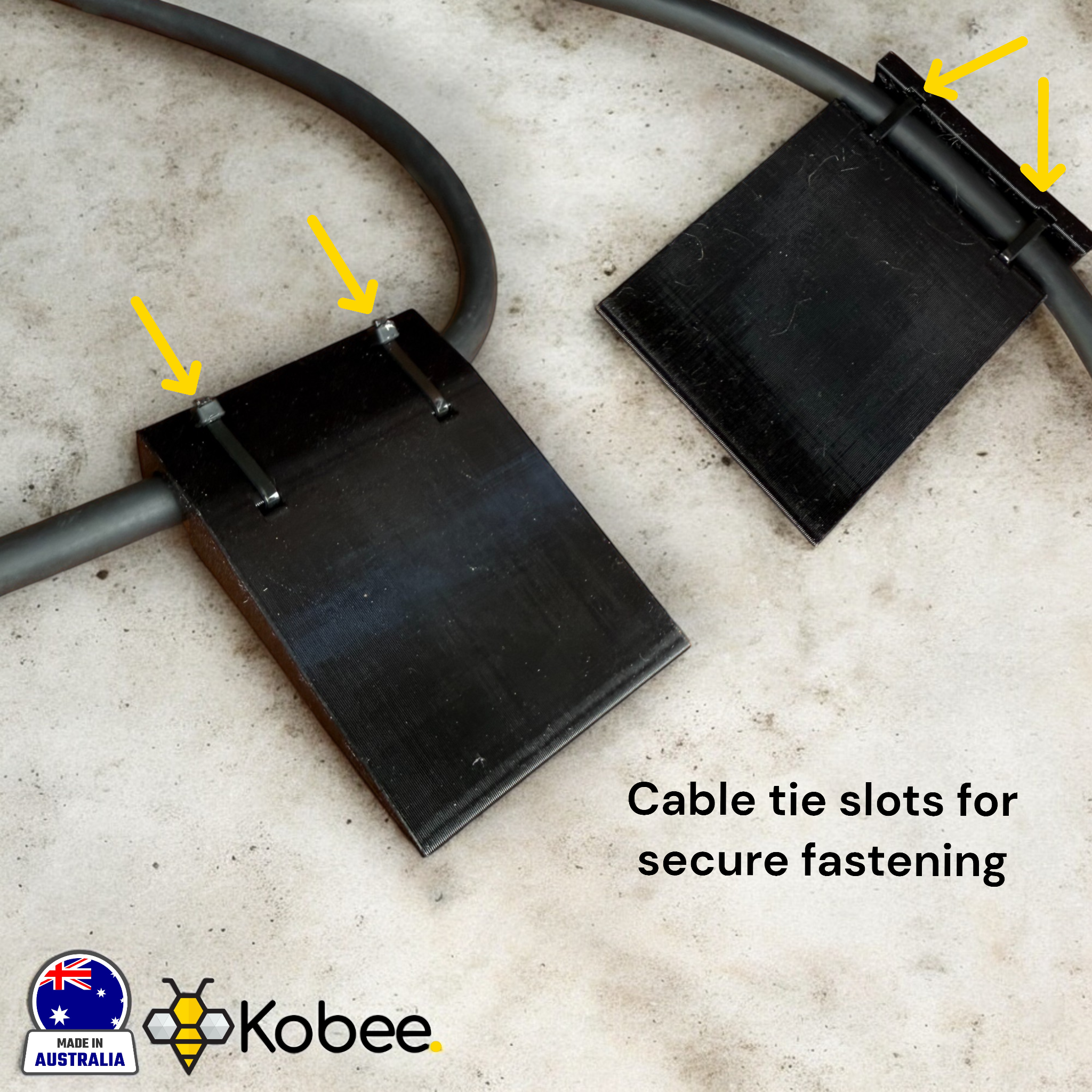 Side-mount EV charging cable garage door pass-through protector