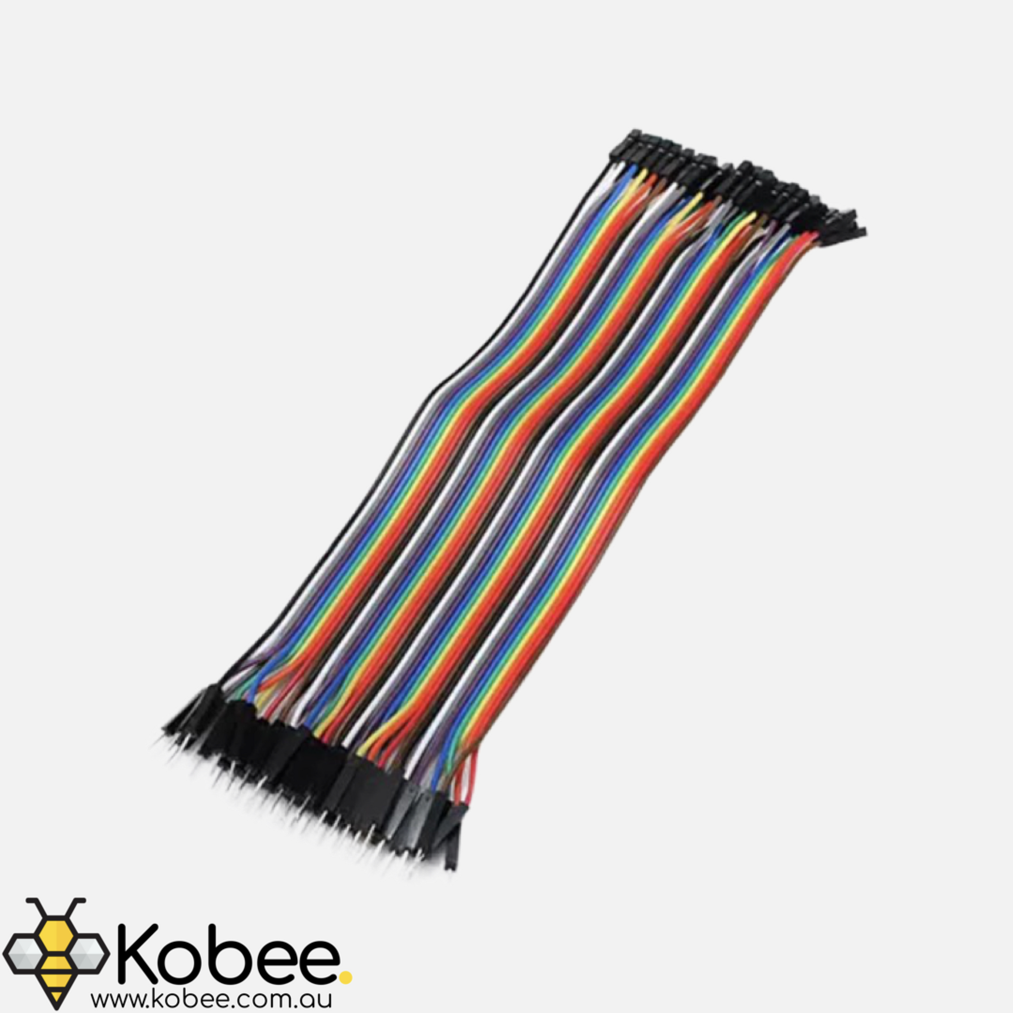 Male-to-Female Dupont Solderless Breadboard Jumper Cable Wires — 20 cm — details and dimensions