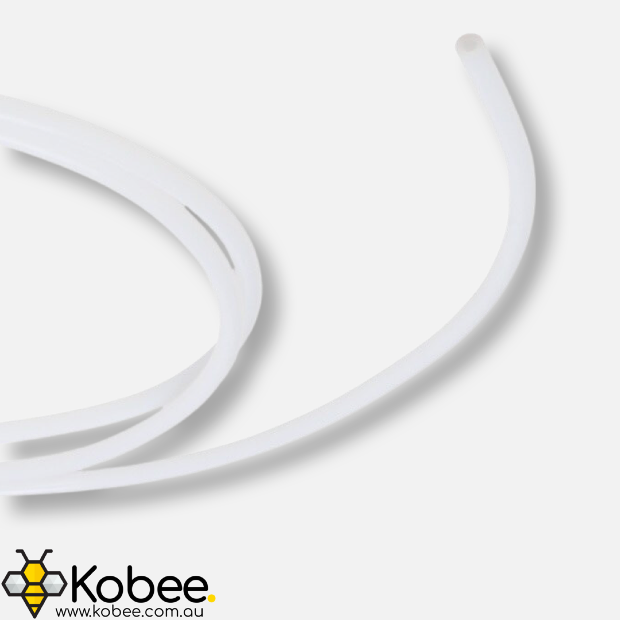 Replacement white Bowden tube with cutter for 1.75 mm filament printers