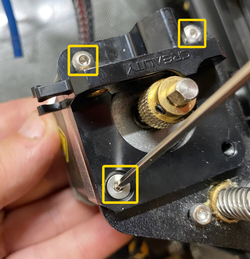 Separate the stepper motor