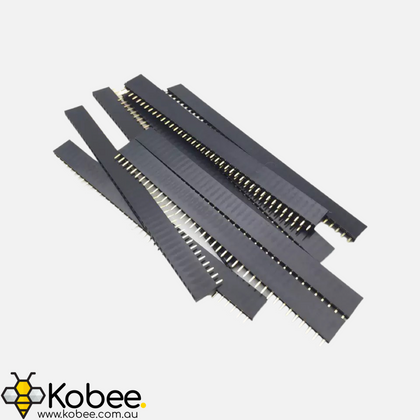 1x40 Pin Female Headers - Straight - - - - Kobee