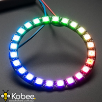 24 LED RGB Neopixel Rings - WS2812B - - - - Kobee