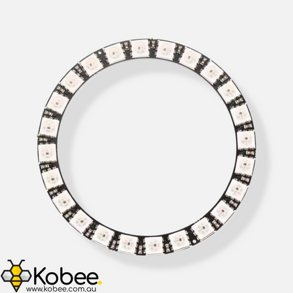 24 LED RGB Neopixel Rings - WS2812B - - - - Kobee