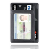 Black Airtag Wallet Back