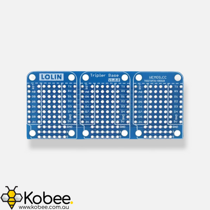 Wemos D1 Mini Triple Base Protoyping Board - - - - Kobee