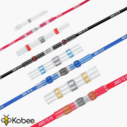 Solder Sleeve Wire Splice Terminators - 810 Pack - - - - Kobee