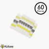 Solder Sleeve Wire Splice Terminators - Multi Packs - Yellow (12-10 Gauge) - 60 Pieces - - Kobee